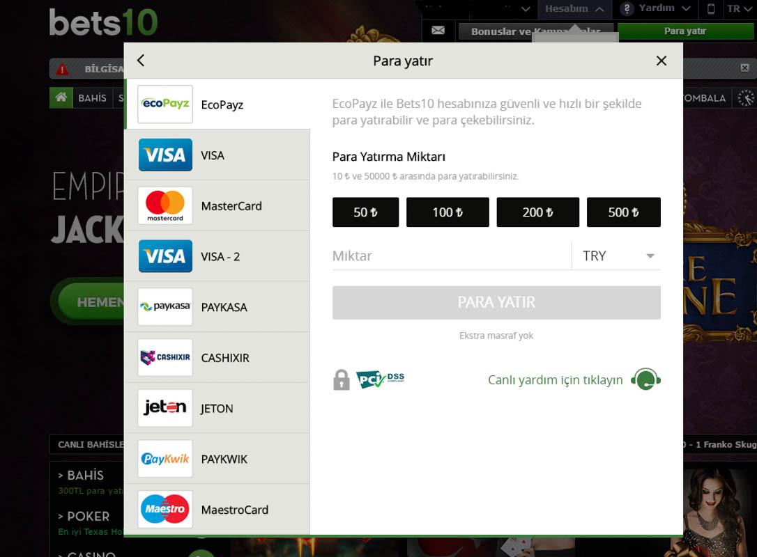 Bets10 Para Çekme Deneyimi İncelemesi - Limitleri ve Yöntemleri