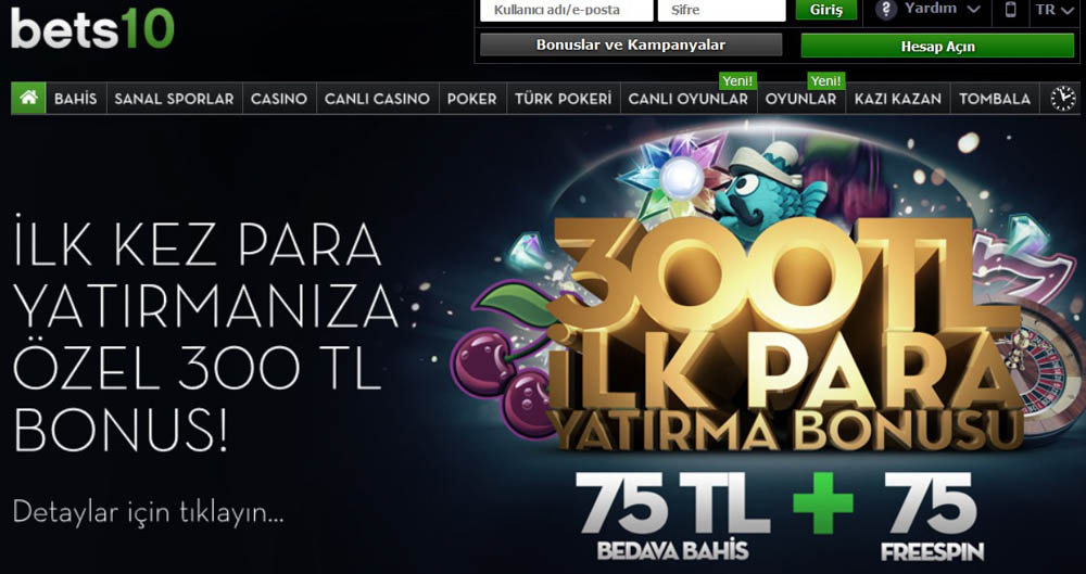 Bets10 Spor Bahisleri Bonusları